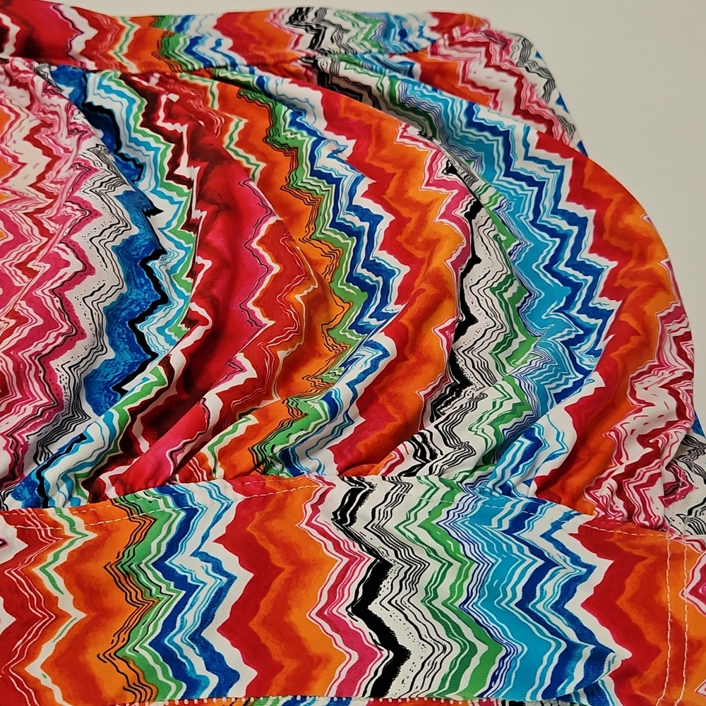 LaBlanca Tankini Top Multicolor Ruching Size 8 - Picture 6 of 12